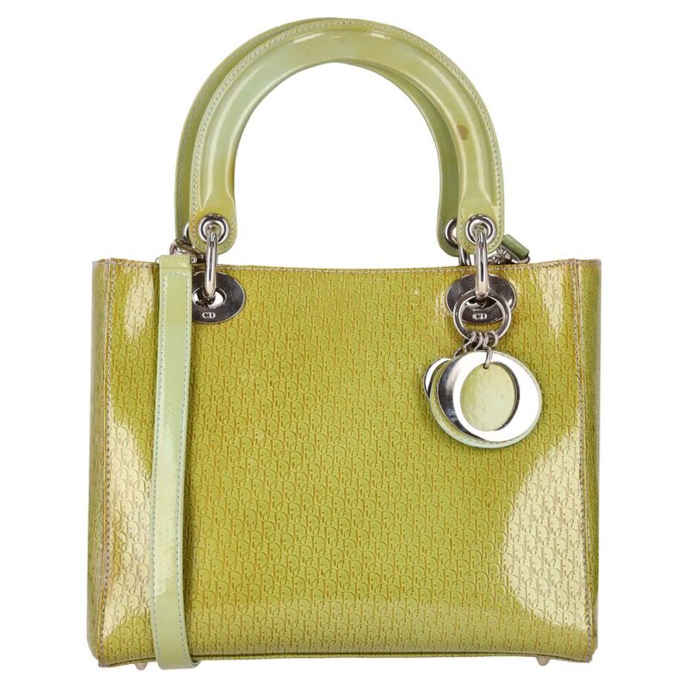Christian Dior Lady Dior Oblique Monogram Y2K Patent Leather Bag